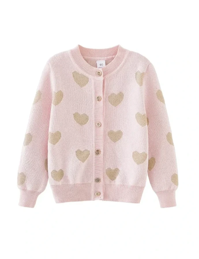 Campera de hilo con corazones